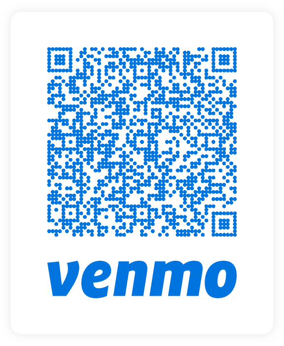 QR Code for our Venmo donations